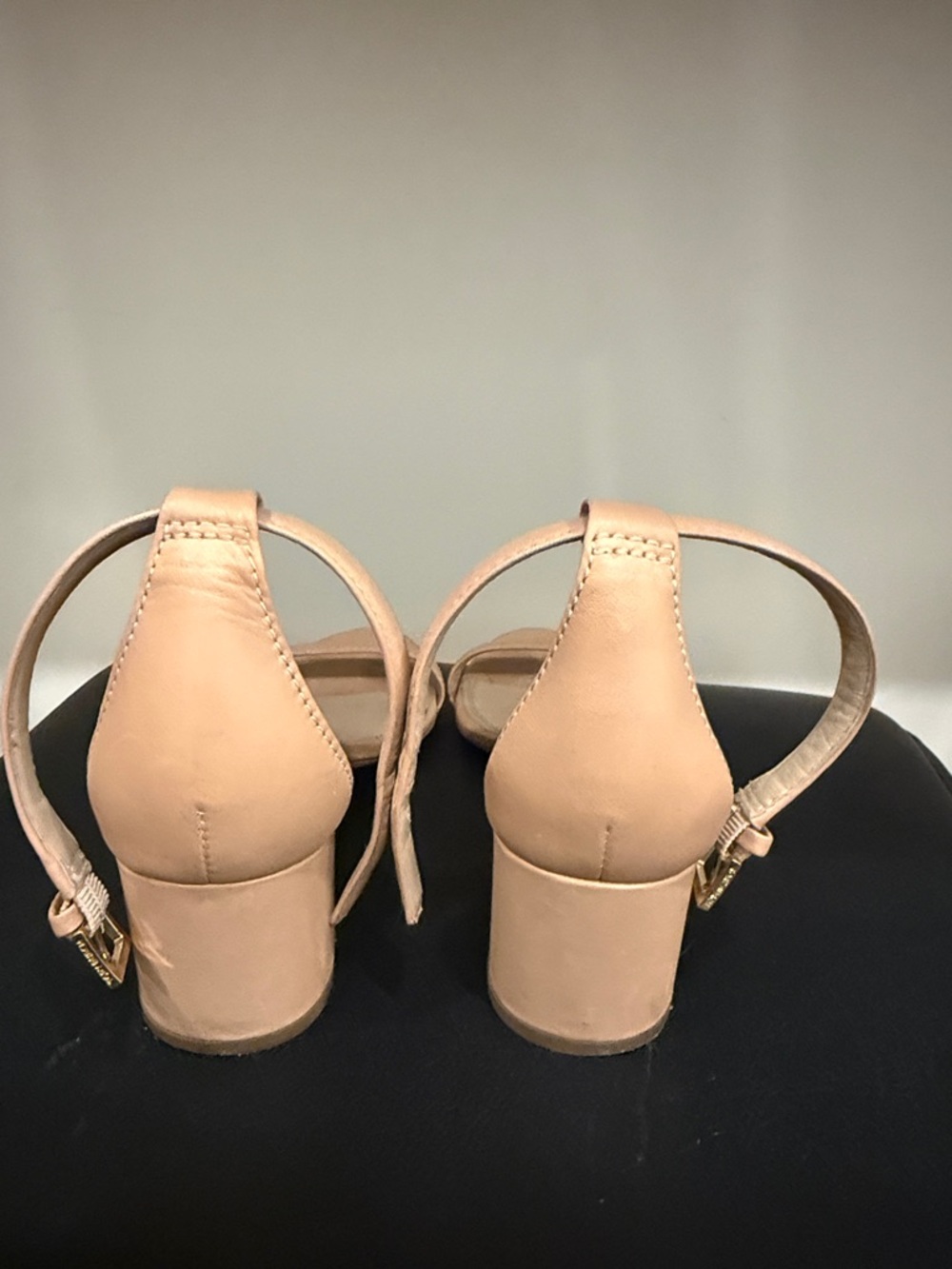 Tory Burch Beige Ankle-Strap Heeled Sandals - Picture 4 of 8